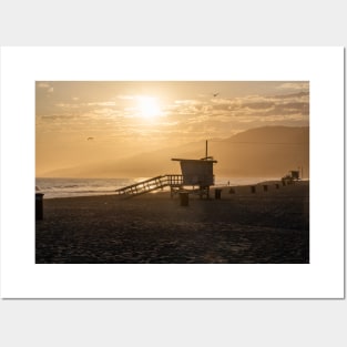 Beautiful Zuma Beach sunset, Malibu Posters and Art